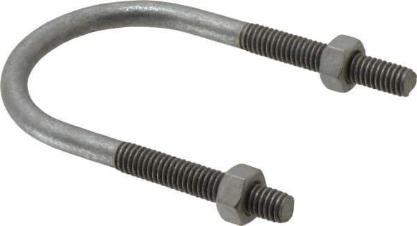 Cooper Crouse-Hinds - Malleable Iron Rigid U-Bolts - 1-1/2" Rigid, Electrogalvanized Finish - Best Tool & Supply