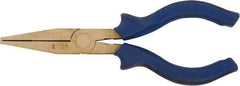 Ampco - 6-1/4" OAL, 0.55" Jaw Length, Nonsparking Pliers - Flat Nose Jaw - Best Tool & Supply