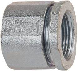 Cooper Crouse-Hinds - 1" Trade, Malleable Iron Threaded Rigid/Intermediate (IMC) Conduit Coupling - Noninsulated - Best Tool & Supply