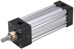 Parker - 3" Stroke x 5" Bore Double Acting Air Cylinder - 1/2 Port, 3/4-16 Rod Thread, 250 Max psi, -10 to 165°F - Best Tool & Supply