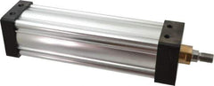 Parker - 10" Stroke x 3-1/4" Bore Double Acting Air Cylinder - 1/2 Port, 3/4-16 Rod Thread, 250 Max psi, -10 to 165°F - Best Tool & Supply