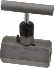 Enerpac - 3/8-18 Inlet Hydraulic Control Valve - 10,000 psi, 3-1/2" High x 1.87" Wide x 2.38" Long - Best Tool & Supply