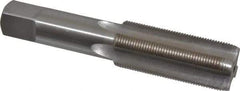 Interstate - 1-18 UNS 3B 4 Flute Bright Finish High Speed Steel Straight Flute Standard Hand Tap - Plug, Right Hand Thread, 5-1/8" OAL, H4 Limit, Oversize - Best Tool & Supply