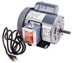 Marathon Electric - 1/2 Max hp, 1,725 Max RPM, Electric AC DC Motor - 115/208-230 V Input, Single Phase, 56 Frame, 0.62" Shaft Diam - Best Tool & Supply