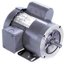 Marathon Electric - 1 Max hp, 3,450 Max RPM, Electric AC DC Motor - 115/208-230 V Input, Single Phase, 56C Frame, 0.62" Shaft Diam - Best Tool & Supply