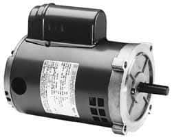 Marathon Electric - 1 Max hp, 3,450 Max RPM, Electric AC DC Motor - 115/208-230 V Input, Single Phase, 56C Frame, 0.62" Shaft Diam - Best Tool & Supply