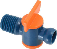 Loc-Line - 10 Piece, 1/4" ID Coolant Hose NPT Valve - Male to Female Connection, Acetal Copolymer Body, 1/4 NPT, Use with Loc-Line Modular Hose Systems - Best Tool & Supply