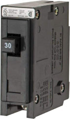 Eaton Cutler-Hammer - 30 Amp, 120/240 VAC, 24 VDC, 48 VDC, 80 VDC, 1 Pole, Plug In Miniature Circuit Breaker - Thermal Magnetic Trip, 14-4 AWG, 2-3/8 Inch Deep x 2-15/16 Inch High x 1 Inch Wide - Best Tool & Supply