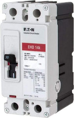 Eaton Cutler-Hammer - 30 Amp, 250 VDC, 480 VAC, 2 Pole, Molded Case Circuit Breaker - Thermal Magnetic Trip, 18 kA at 240 VAC Breaking Capacity, 14-1/0 AWG, 3-3/8 Inch Deep x 6 Inch High x 2-3/4 Inch Wide - Best Tool & Supply