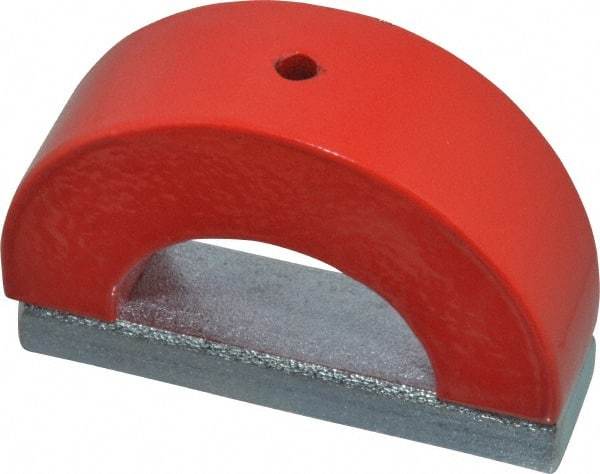 Eclipse - 3" Overall Width, 3/4" Deep, 2-1/2" High, 60 Lb Average Pull Force, Alnico Horseshoe Magnet - 1" Gap Width, 2-1/2" Pole Width, Grade 5 Alnico - Best Tool & Supply