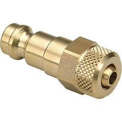 Dynabrade - 1/4 NPT Thread Hose Barb x Male NPT Connector - 3/8" ID Hose, Brass - Best Tool & Supply