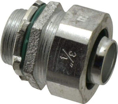 Cooper Crouse-Hinds - 3/4" Trade, Malleable Iron Threaded Straight Liquidtight Conduit Connector - Noninsulated - Best Tool & Supply