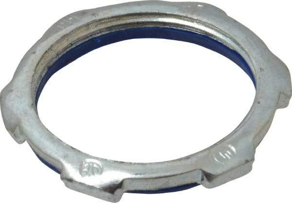 Cooper Crouse-Hinds - 1-1/4" Trade, Steel Threaded Rigid/Intermediate (IMC) Conduit Locknut - Noninsulated - Best Tool & Supply