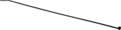 Thomas & Betts - 11.1" Long Black Nylon Standard Cable Tie - 30 Lb Tensile Strength, 1.31mm Thick, 76.2mm Max Bundle Diam - Best Tool & Supply