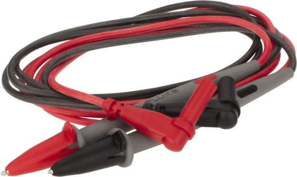 Fluke - Black/Red Electrical Test Equipment Leads - Use with Digital Multimeters - Best Tool & Supply