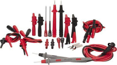 Fluke - Black/Red Electrical Test Equipment Leads Set - Use with All Models - Best Tool & Supply