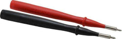 Fluke - Black/Red Electrical Test Equipment Probe - Use with IEC Electrical Wall Outlets - Best Tool & Supply