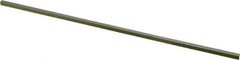 Precision Brand - 12" Long, Gold Dichromate-Plated Key Stock - Medium Carbon Steel - Best Tool & Supply