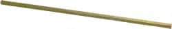 Precision Brand - 12" Long, Gold Dichromate-Plated Key Stock - Medium Carbon Steel - Best Tool & Supply