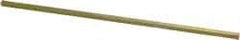 Precision Brand - 12" Long, Gold Dichromate-Plated Key Stock - Medium Carbon Steel - Best Tool & Supply