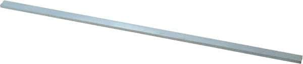 Precision Brand - 12" Long x 3/8" High x 1/8" Wide, Zinc-Plated Key Stock - Low Carbon Steel - Best Tool & Supply