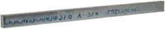 Precision Brand - 12" Long x 3/4" High x 3/8" Wide, Zinc-Plated Key Stock - Low Carbon Steel - Best Tool & Supply