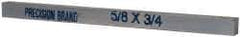 Precision Brand - 12" Long x 3/4" High x 5/8" Wide, Zinc-Plated Key Stock - Low Carbon Steel - Best Tool & Supply