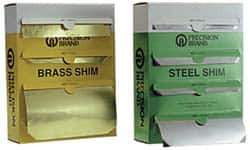 Precision Brand - 4 Piece, 50 Inch Long x 6 Inch Wide x 0.001 to 0.005 Inch Thick, Assortment Roll Shim Stock - Brass, 0.001 to 0.005 Inch Thick - Best Tool & Supply