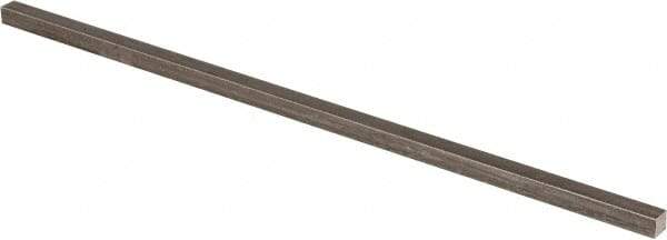 Precision Brand - 12" Long x 5/16" High x 5/16" Wide, Plain Key Stock - Low Carbon Steel - Best Tool & Supply