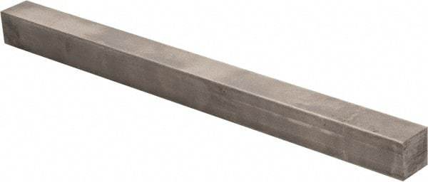 Precision Brand - 12" Long x 7/8" High x 7/8" Wide, Plain Key Stock - Low Carbon Steel - Best Tool & Supply