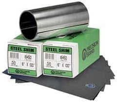 Precision Brand - 2.50 m Long x 150 mm Wide x 0.15 mm Thick, Roll Shim Stock - Steel - Best Tool & Supply