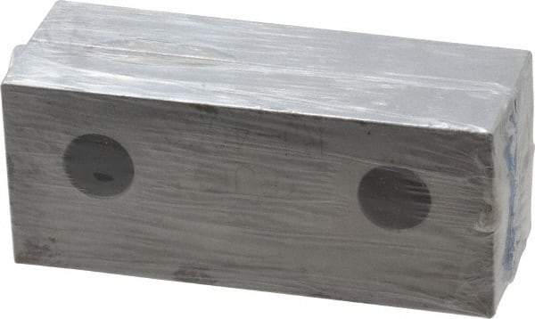 Gibraltar - 4-1/8" Wide x 1-3/4" High x 3/4" Thick, Flat/No Step Vise Jaw - Soft, Steel, Fixed Jaw, Compatible with 4" Vises - Best Tool & Supply