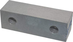 Gibraltar - 6-1/8" Wide x 2" High x 1" Thick, Flat/No Step Vise Jaw - Soft, Aluminum, Fixed Jaw, Compatible with 6" Vises - Best Tool & Supply