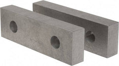 Gibraltar - 8-1/8" Wide x 2-1/2" High x 1-1/4" Thick, Flat/No Step Vise Jaw - Soft, Aluminum, Fixed Jaw, Compatible with 8" Vises - Best Tool & Supply