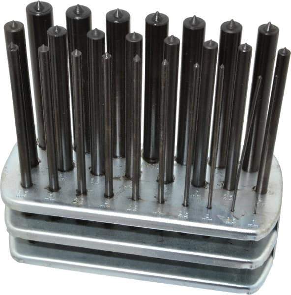 Spellmaco - 25 Piece, 1 to 13mm, Transfer Punch Set - Best Tool & Supply