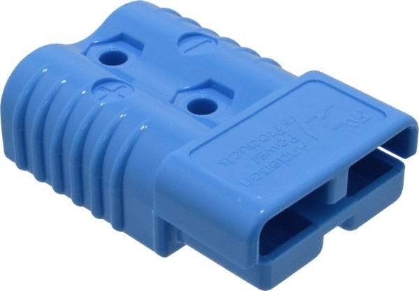 Made in USA - 1/0 AWG, 600 V, 175 A, Battery Connector - Blue - Best Tool & Supply