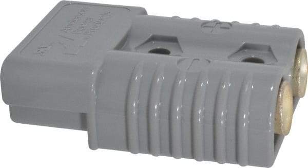 Made in USA - 1/0 AWG, 600 V, 175 A, Battery Connector - Gray - Best Tool & Supply