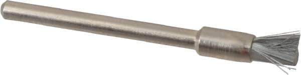 Anderson - 3/16" Brush Diam, Crimped, End Brush - 1/8" Diam Shank, 25,000 Max RPM - Best Tool & Supply