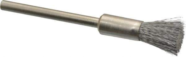 Anderson - 1/4" Brush Diam, Crimped, End Brush - 1/8" Diam Shank, 25,000 Max RPM - Best Tool & Supply