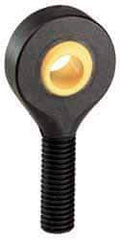 Igus - 3/16" ID, 5/8" Max OD, 225 Lb Max Static Cap, Self Aligning Spherical Rod End - 10-32 RH, 5/16" Shank Diam, 3/4" Shank Length, Thermoplastic with Plastic Raceway - Best Tool & Supply