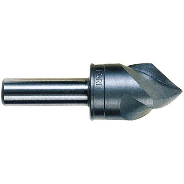 M.A. Ford - 7/8" Head Diam, 1/2" Shank Diam, 3 Flute 100° High Speed Steel Countersink - 3" OAL - Best Tool & Supply