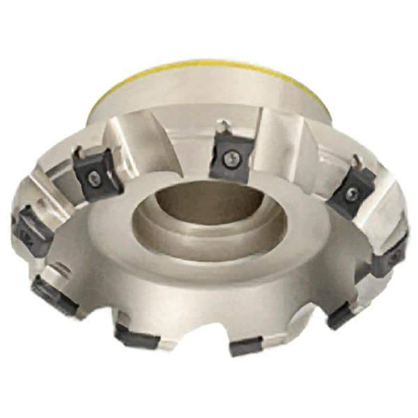 Iscar - 120mm Cut Diam, 32mm Arbor Hole, 7.5mm Max Depth of Cut, 45° Indexable Chamfer & Angle Face Mill - 12 Inserts, LN.. 1506.. Insert, Left Hand Cut, 12 Flutes, Series TangMill - Best Tool & Supply