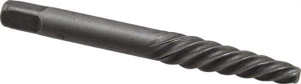 Interstate - Spiral Flute Screw Extractor - #4 Extractor for 9/32 to 3/8" Screw, 2-7/8" OAL - Best Tool & Supply