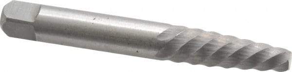 Interstate - Spiral Flute Screw Extractor - #5 Extractor for 3/8 to 5/8" Screw, 3-3/8" OAL - Best Tool & Supply