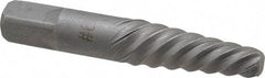 Interstate - Spiral Flute Screw Extractor - #6 Extractor for 5/8 to 7/8" Screw, 3-3/4" OAL - Best Tool & Supply