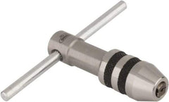 General - #0 to #8 Tap Capacity, T Handle Tap Wrench - 2-1/4" Overall Length - Best Tool & Supply