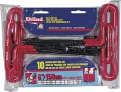 Eklind - 10 Piece T-Handle Hex Key Set - Exact Industrial Supply