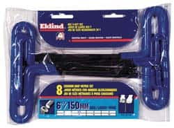 Eklind - 8 Piece T-Handle Hex Key Set - Exact Industrial Supply