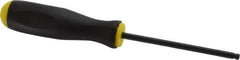 Bondhus - 3/16" Hex Ball End Driver - 3.8" Blade Length, Ergonomic Molded Cushion Grip Handle, 204mm OAL - Best Tool & Supply