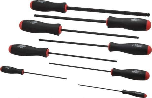 Bondhus - 8 Piece, 2 to 10mm Ball End Hex Driver Set - Comes in Vinyl Pouch - Best Tool & Supply